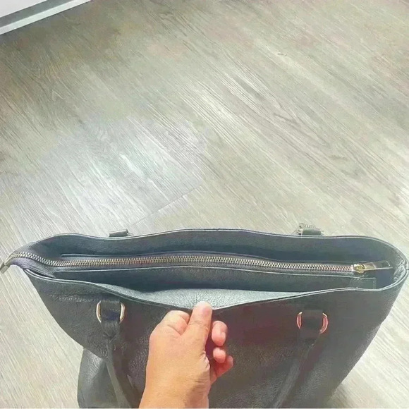 VERA PELLE GREY  PEBBLED LEATHER JUMBO BAG SHOULDER BAG - Picture 7 of 16